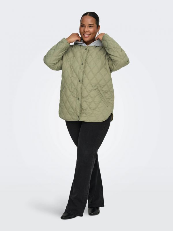 Giubbino primo peso con cappuccio in ... - salvia