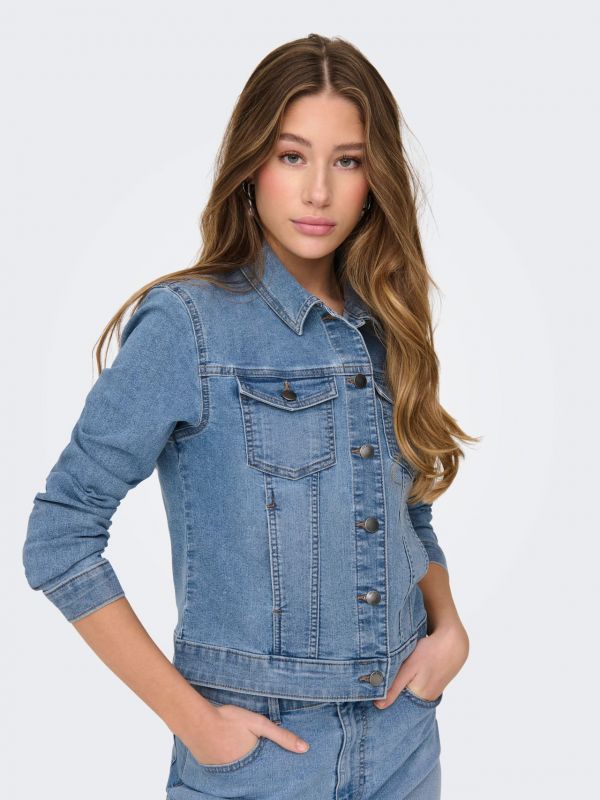 Giubbino in jeans Jdy - medium blue denim