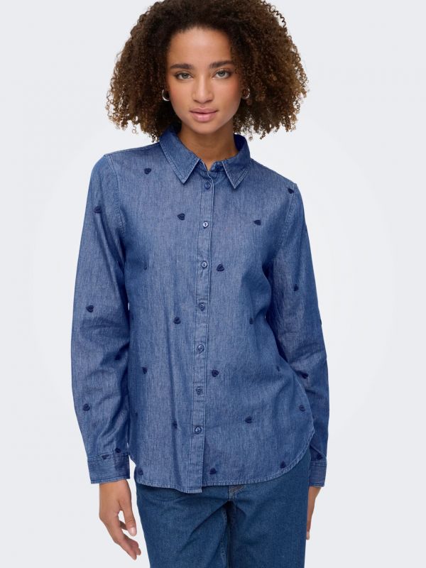 Camicia jeans Jdy - medium blue denim