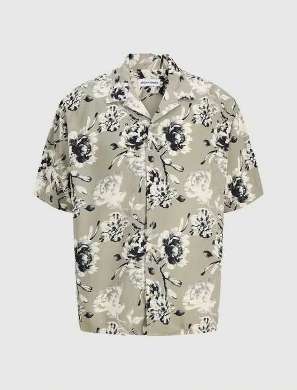 Camicia manica corta Jack & Jones - vetiver
