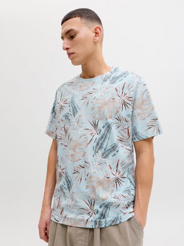 T-shirt manica corta Jack & Jones - azzurro