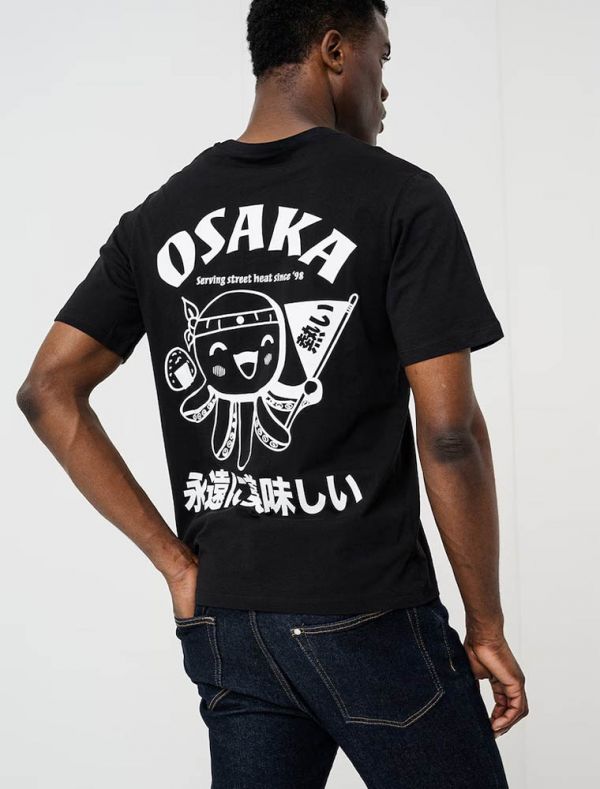 T-shirt manica corta Jack & Jones - black