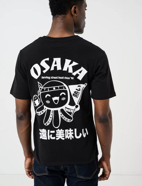 T-shirt manica corta Jack & Jones - black