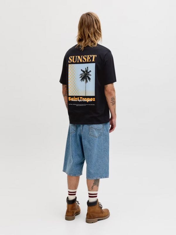 T-shirt manica corta Jack & Jones - black