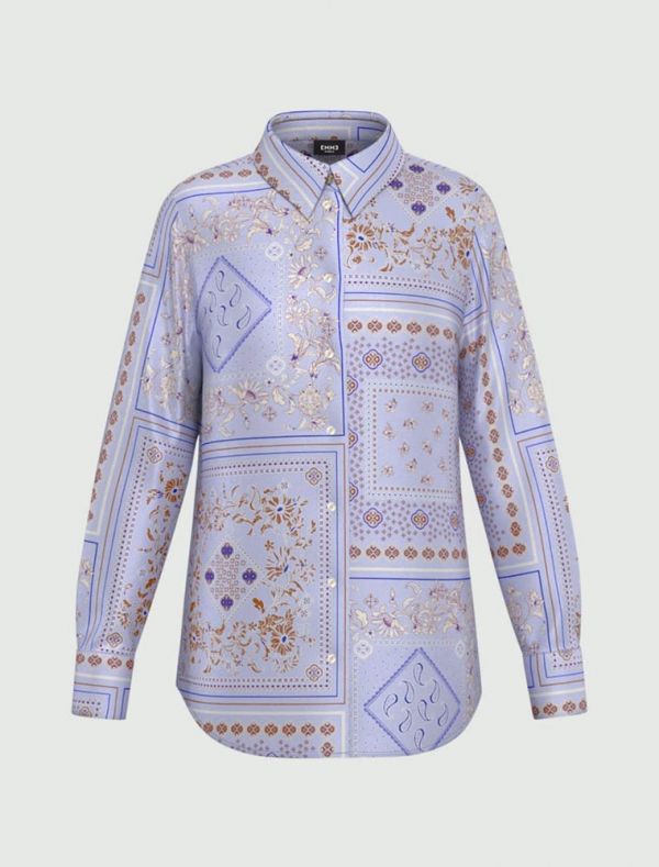Camicia manica lunga Emme - azzurro