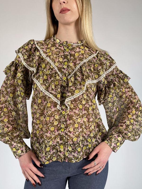 Camicia manica lunga Iblues - oliva