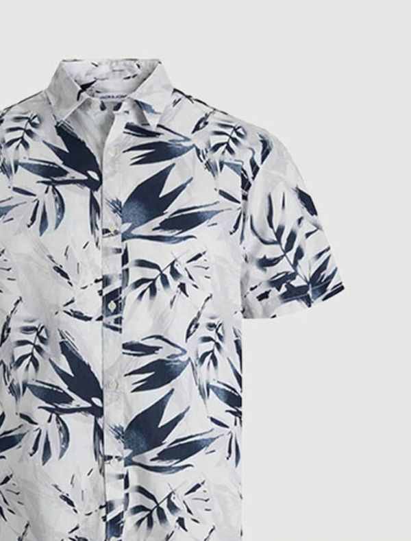 Camicia manica corta Jack & Jones - cloud dancer