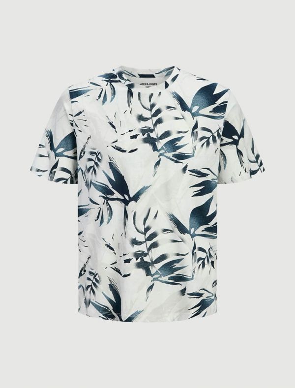 T-shirt manica corta Jack & Jones - cloud dancer