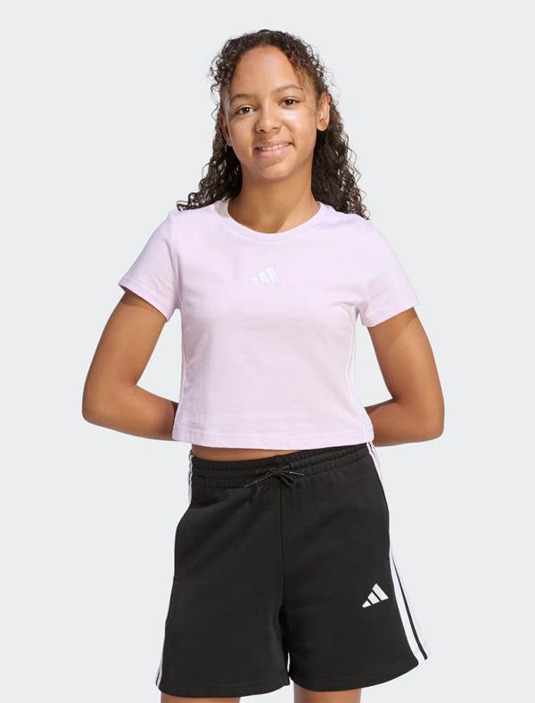 T-shirt manica corta sportiva Adidas - lavanda