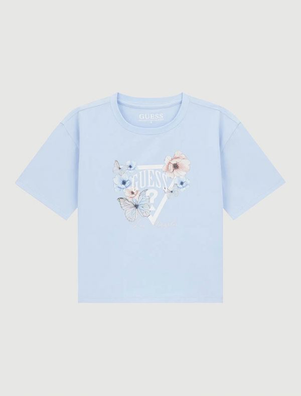 T-shirt manica corta Guess - azzurro