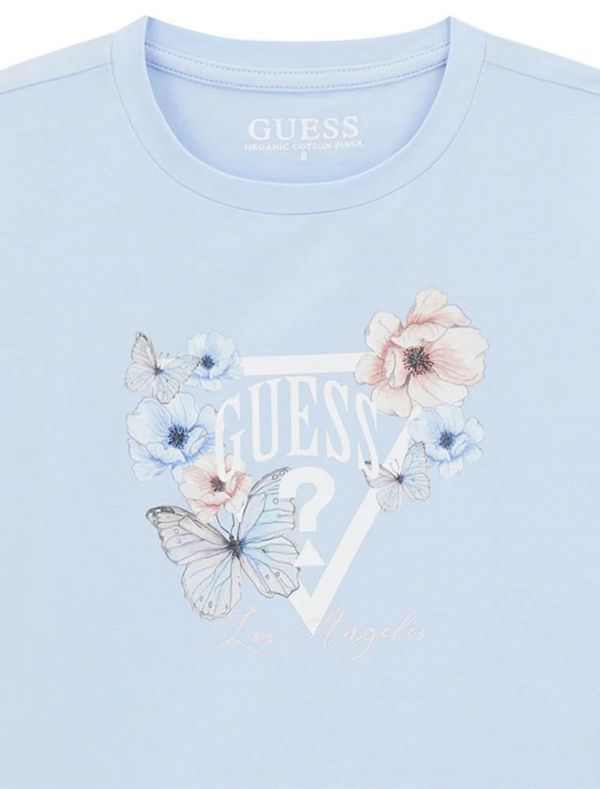 T-shirt manica corta Guess - azzurro