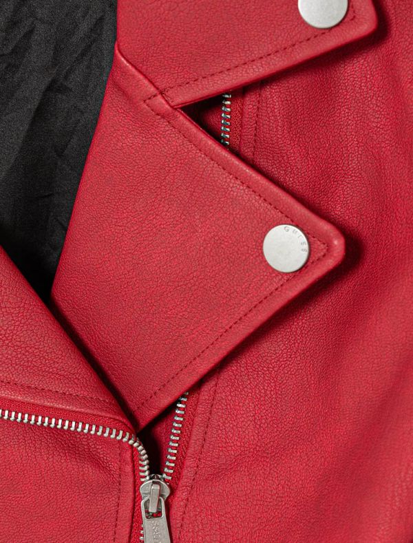 Giubbino ecopelle Guess - rosso