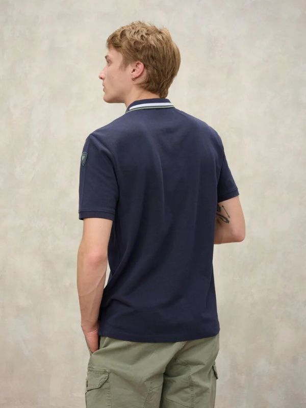 Polo manica corta Blauer - blu