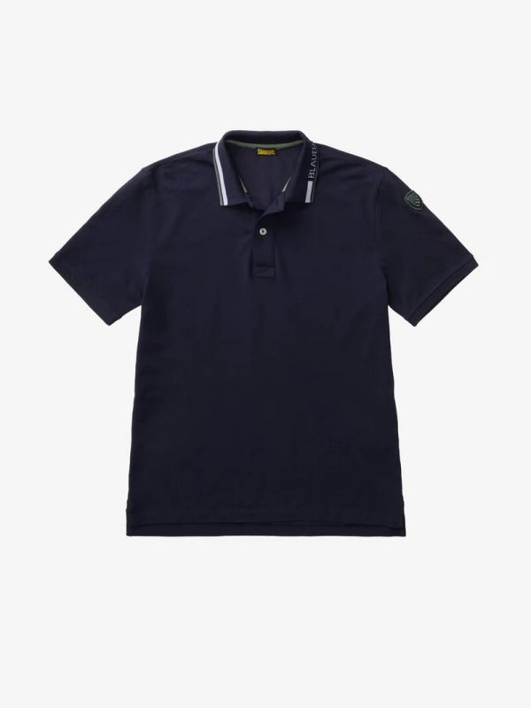 Polo manica corta Blauer - blu