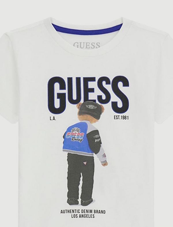 T-shirt manica corta Guess - white