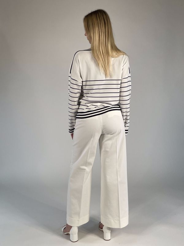 Maglia manica lunga 24j By Pennyblack - avorio blu