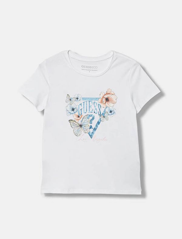 T-shirt manica corta Guess - white