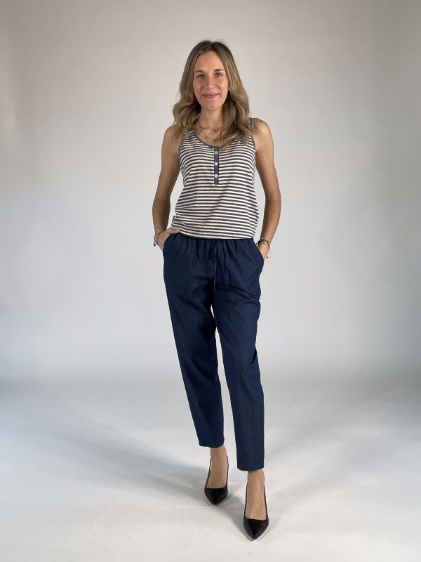 Canotta Kocca - bianco azzurro