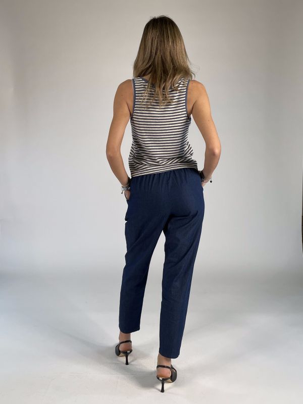 Canotta Kocca - bianco azzurro