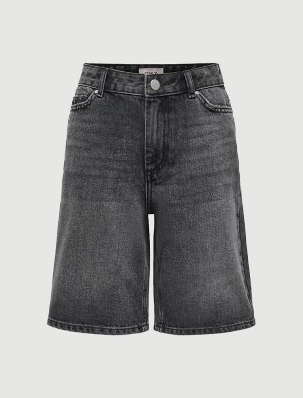 Bermuda jeans Only - black