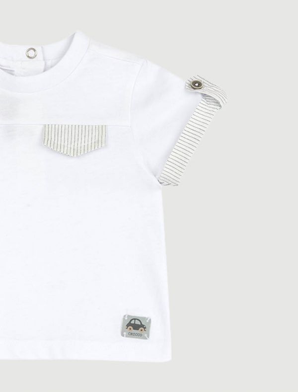 T-shirt manica corta Chicco - bianco