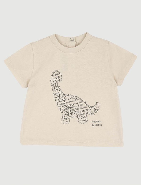 T-shirt manica corta Chicco - panna