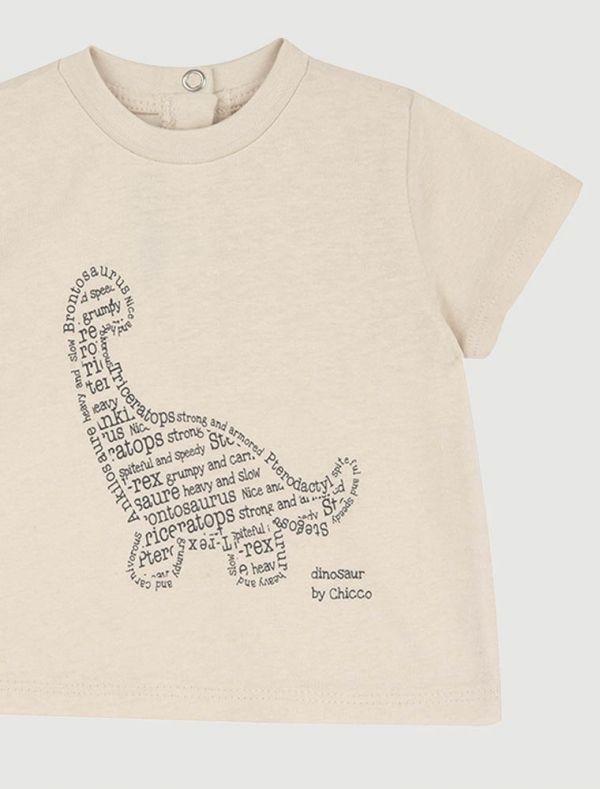 T-shirt manica corta Chicco - panna