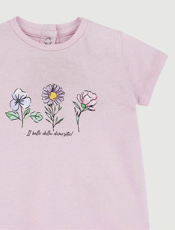 T-shirt manica corta Chicco - rosa