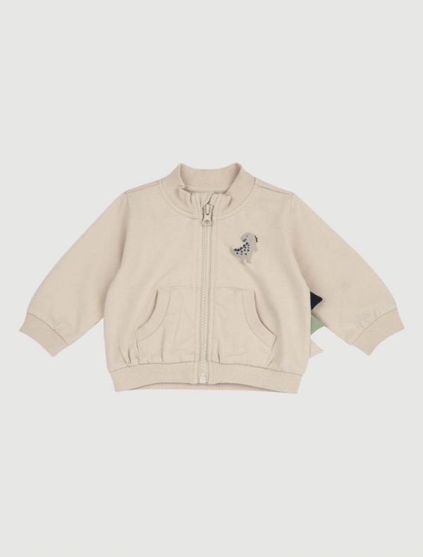 Maglia in felpa aperta Chicco - beige