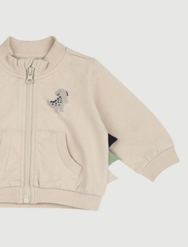 Maglia in felpa aperta Chicco - beige
