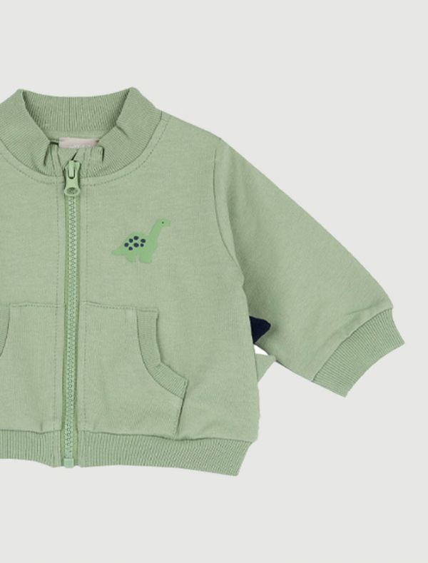 Maglia in felpa aperta Chicco - verde
