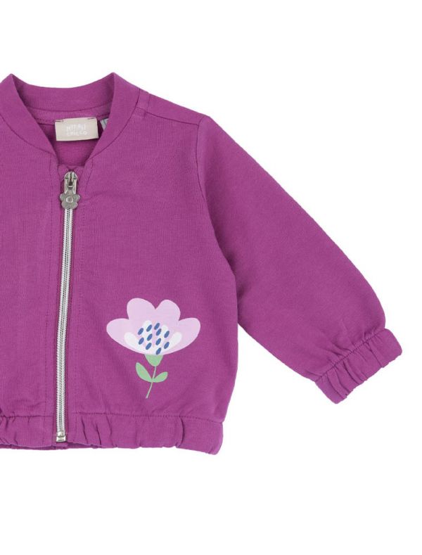 Maglia in felpa aperta Chicco - fuxia