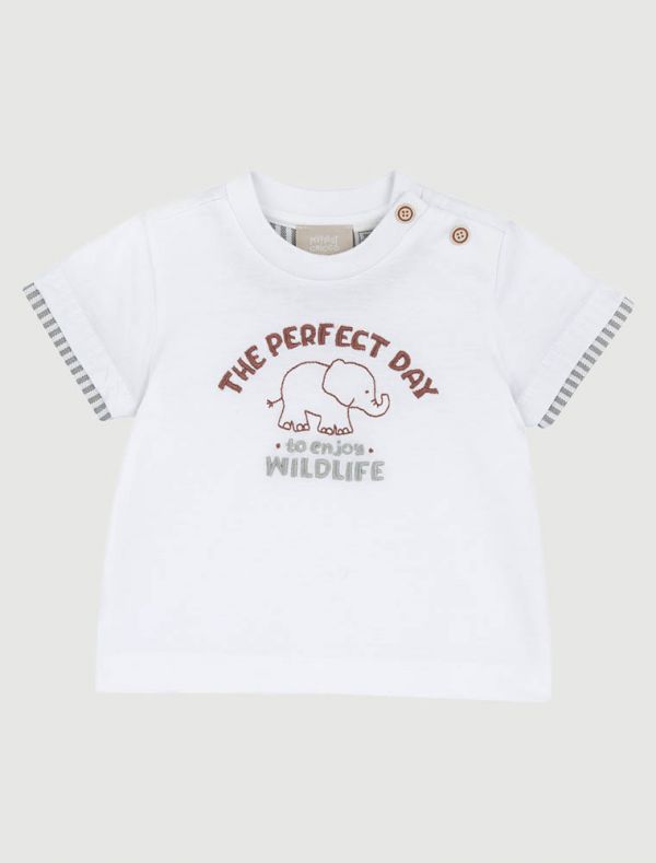 T-shirt manica corta Chicco - bianco
