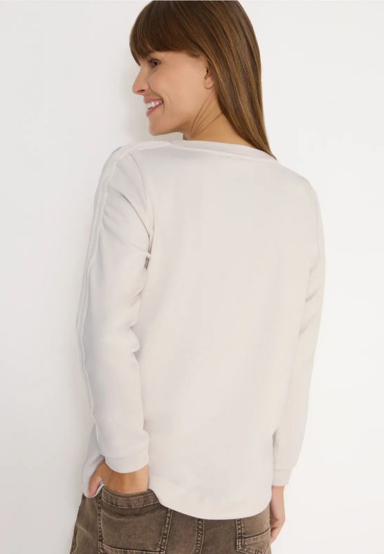 Maglia manica lunga curvy girocollo - grigio