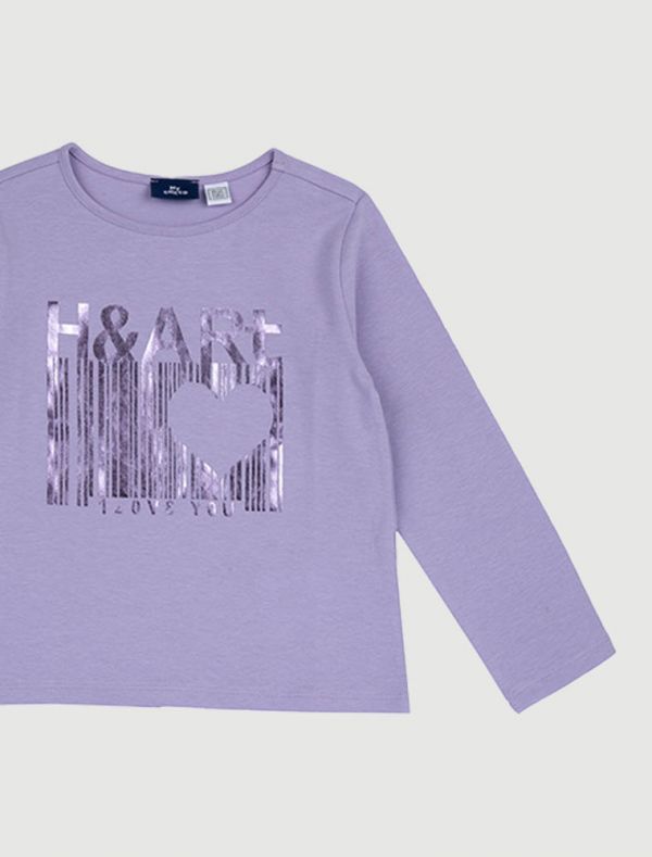 T-shirt manica lunga Chicco - lilla