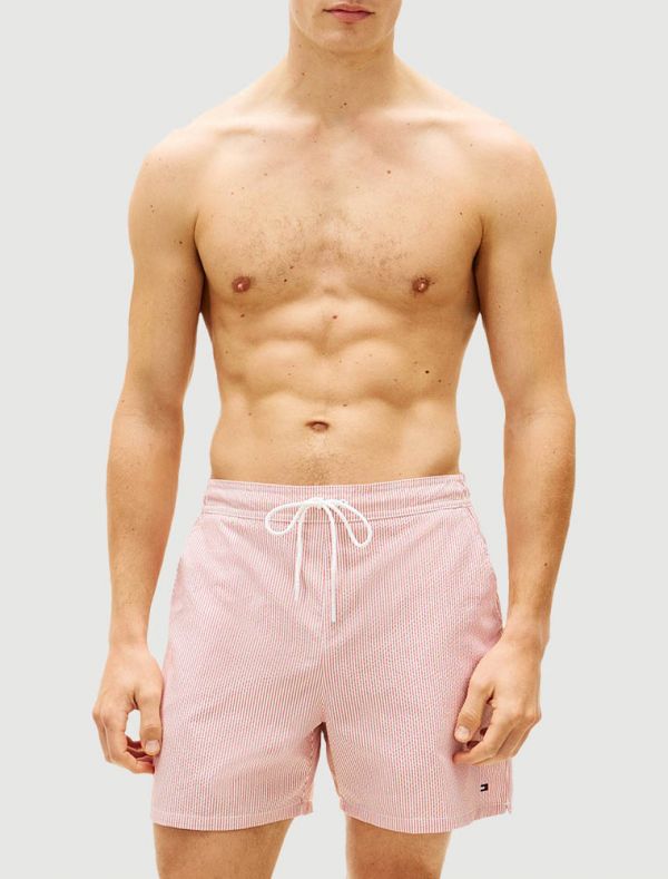 Boxer mare Tommy Beach Wear - rosso bianco