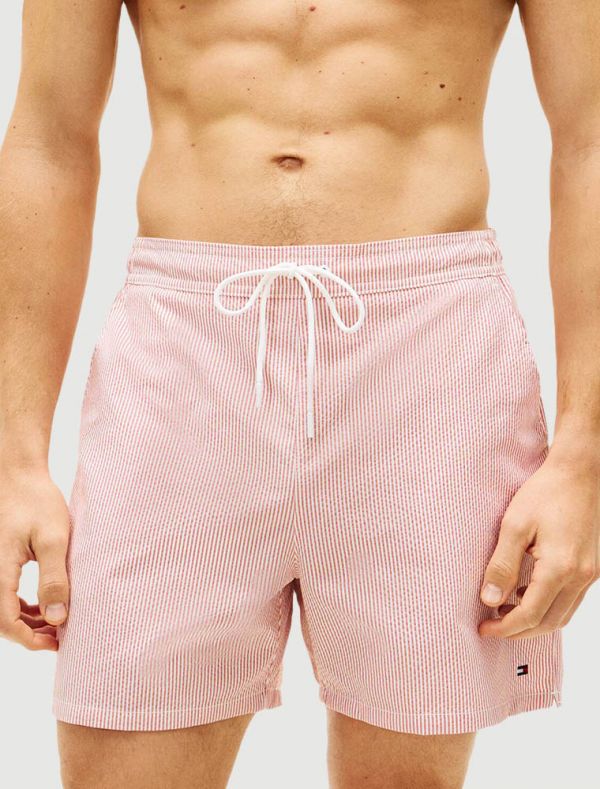 Boxer mare Tommy Beach Wear - rosso bianco