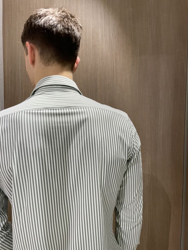 Camicia manica lunga Xacus - bianco verde