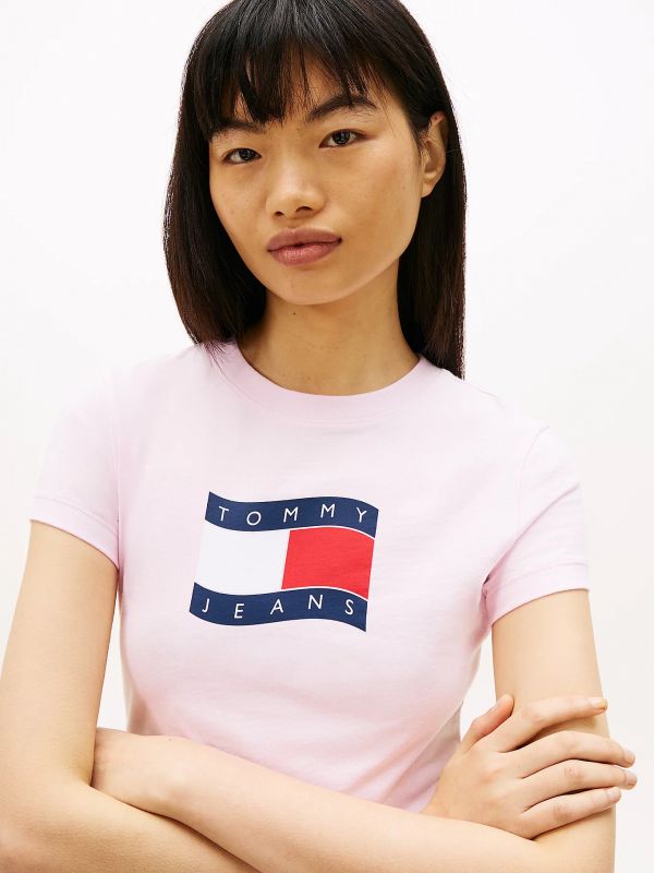 T-shirt manica corta Tommy Jeans - pink
