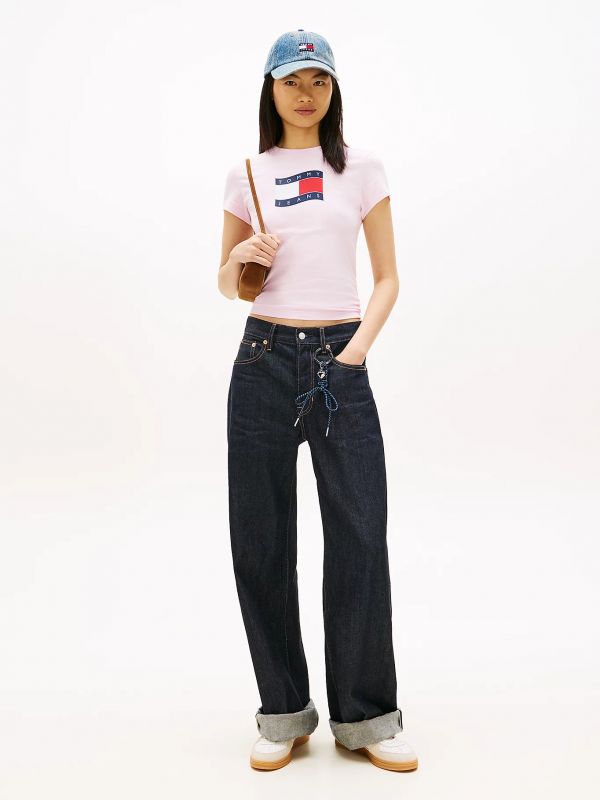 T-shirt manica corta Tommy Jeans - pink