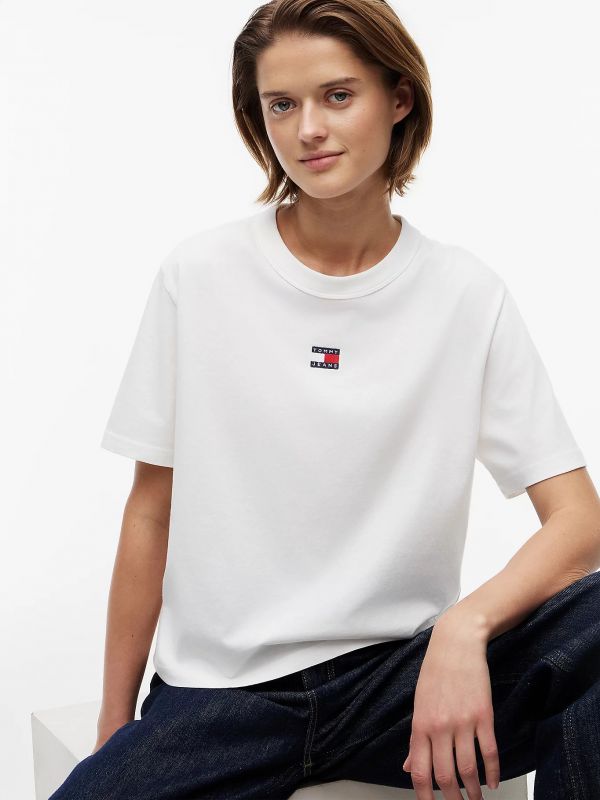 T-shirt manica corta Tommy Jeans - ecru