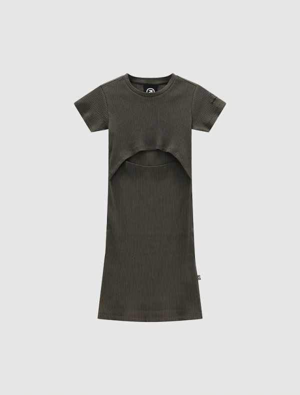 Abito manica corta Uncoventional - marrone