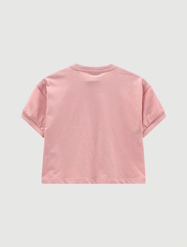 T-shirt manica corta sportiva Uncoventional - rose