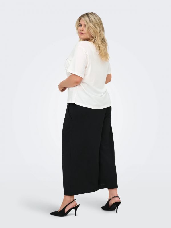 T-shirt manica corta Only - Carmakoma - cloud dancer