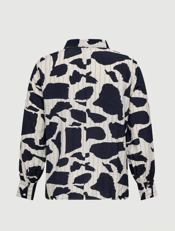 Camicia con colletto. chiusura con bo... - cloud dancer