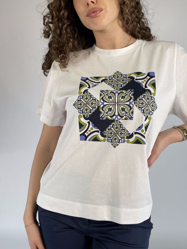 T-shirt manica corta Emme - bianco