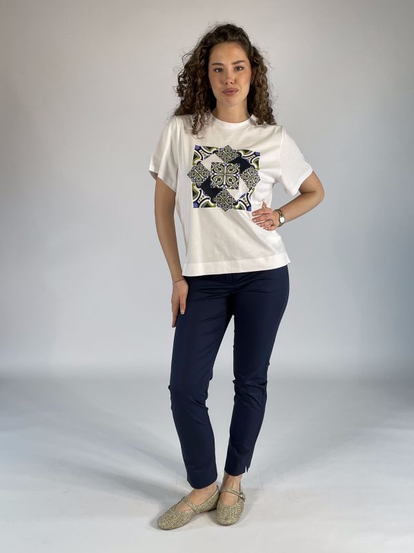 T-shirt manica corta Emme - bianco