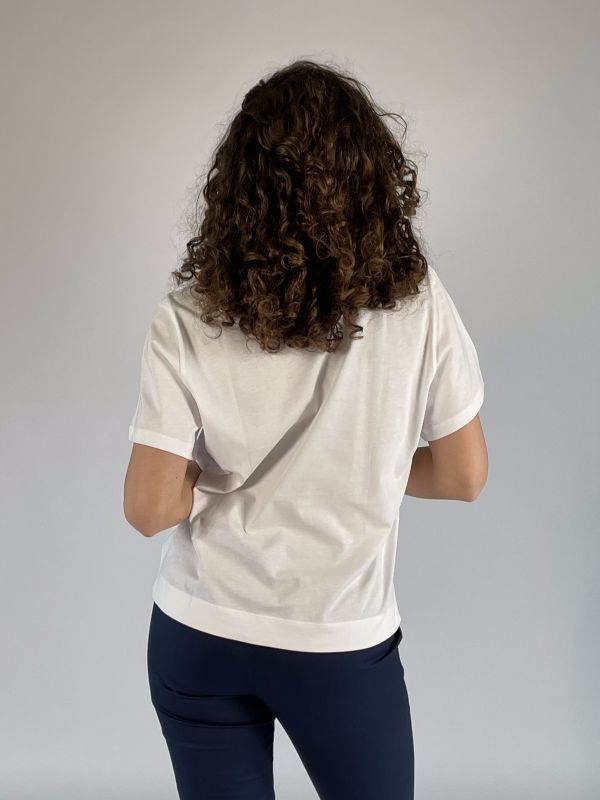 T-shirt manica corta Emme - bianco