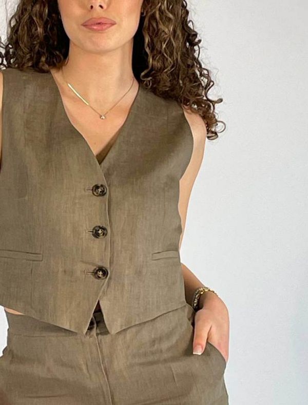 Gilet Emme - tortora