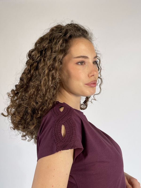 T-shirt manica corta Emme - ametista